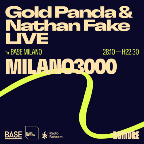 Gold Panda & Nathan Fake live | Milano3000